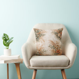 Almofada Terracotta and Sage Boho Autumn Bouquet