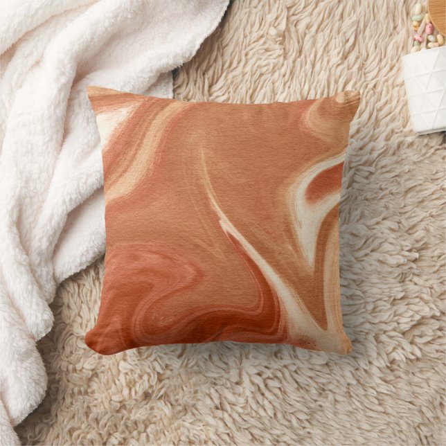 Almofada Terracotta Marble Abstract Fluid Pattern (Cobertor)