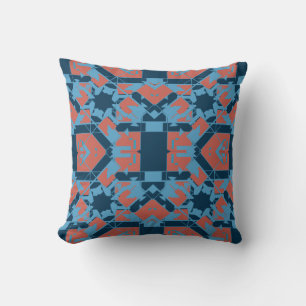 Almofada Terracotta Marinho Azul Cor-de-rosa Motif