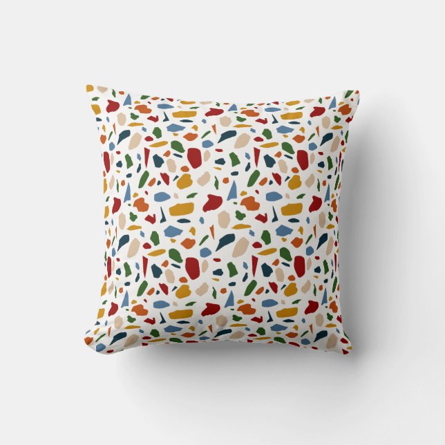 Almofada Terrazzo Pattern Colorful (Frente)