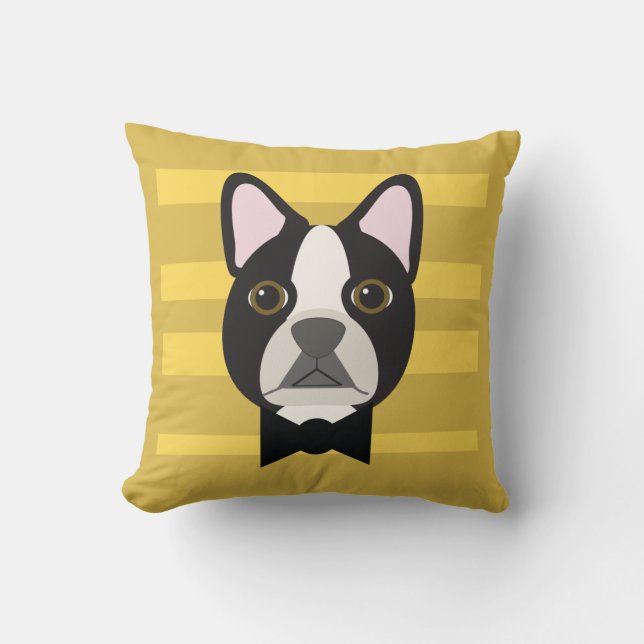 Almofada Terrier de Boston (Frente)