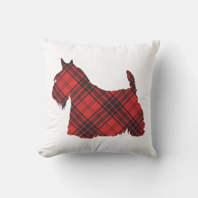 Almofada Terrier Escocês Maxwell Tartan (Frente)