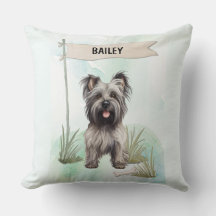 Terrier Skye Aquarela Cachorro Personalizado