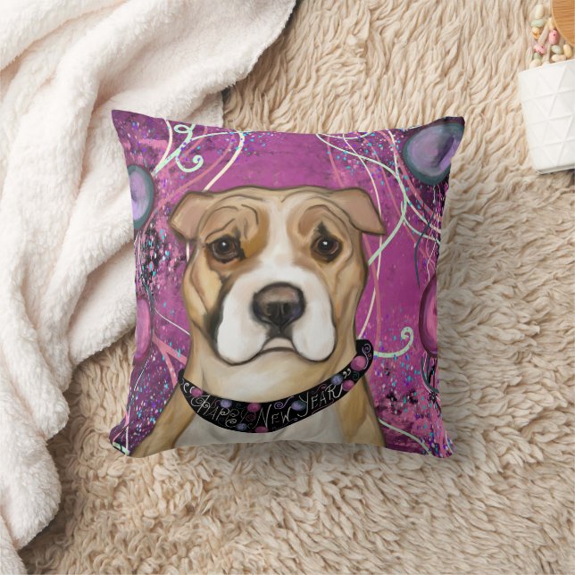 ALMOFADA TERRIER STAFFORDSHIRE AMERICANO         (Cobertor)