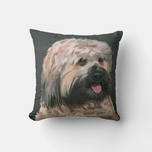 Almofada Terrier tibetano (Frente)