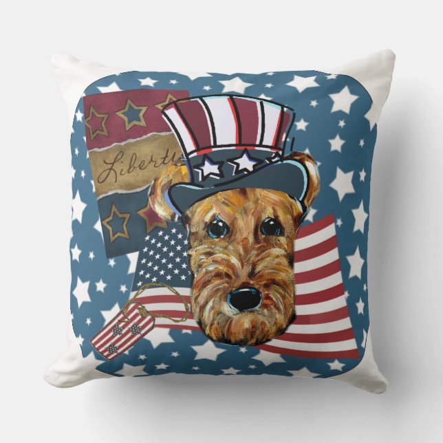 ALMOFADA TERRIERS AIREDALE (Frente)