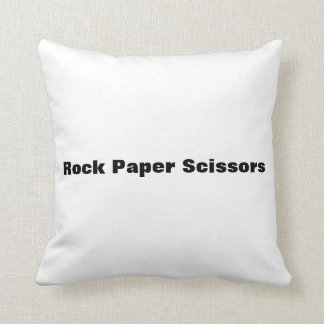 Almofada tesouras de papel da rocha