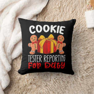 Almofada Testador de Biscoito se Apresentando para o Dever