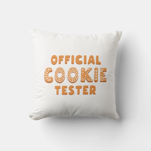Almofada Testador Oficial de Cookies (Frente)