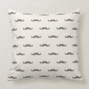 Almofada Teste padrão 3 do hipster do bigode