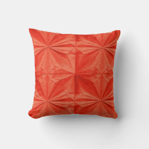 Almofada Teste padrão alaranjado de Origami