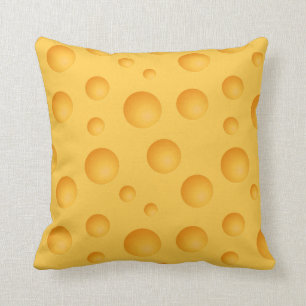 Almofada Teste padrão amarelo do queijo