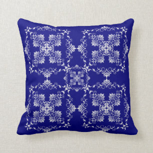 Almofada Teste padrão barroco do estilo. Motif. do Natal