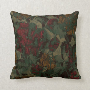 Almofada Teste padrão colorido da camuflagem da flor