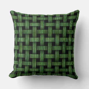 Almofada Teste padrão de bambu verde feito sob encomenda