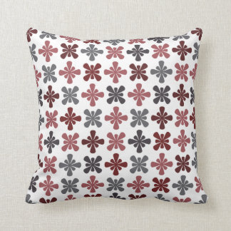 Almofada Teste padrão de flor cinzento do abstrato do