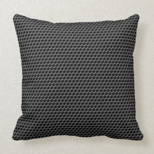 Almofada Teste padrão de grade do metal - fundo
