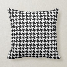Teste padrão de Houndstooth em preto e branco