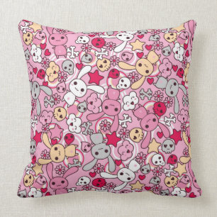 Almofada Teste padrão de Kawaii