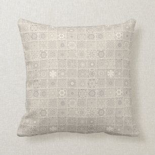 Almofada Teste padrão decorativo do bloco