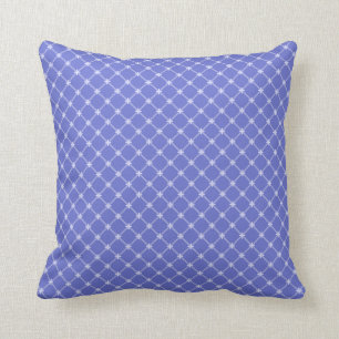 Almofada Teste padrão diagonal azul