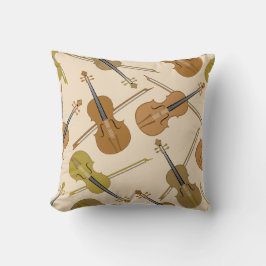 Almofada Teste padrão do impressão do violino