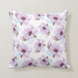 Almofada Teste padrão floral romântico