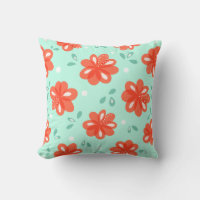 Teste padrão floral vermelho verde decorativo