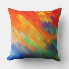 Almofada Teste padrão geométrico moderno colorido #20 do
