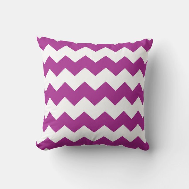 Almofada Teste padrão magenta roxo/escuro brilhante de (Frente)