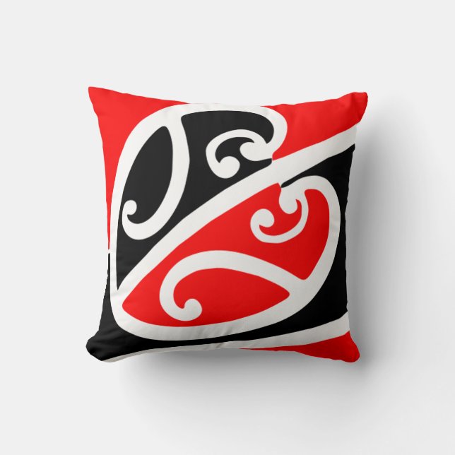 Almofada Teste padrão maori 2 de Kowhaiwhai (Frente)
