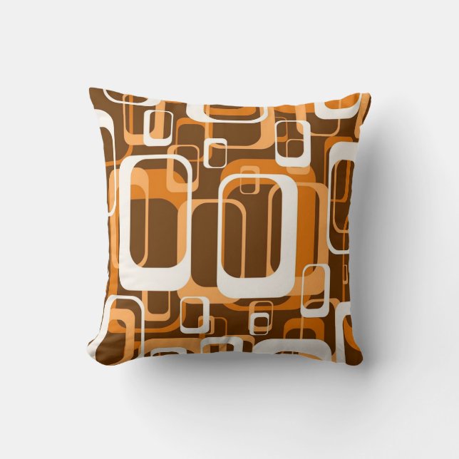 Almofada Teste padrão retro 1971 (Frente)