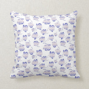 Almofada teste padrão retro floral