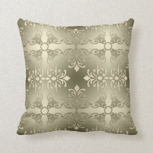 Almofada Teste padrão retro floral do estilo do Victorian