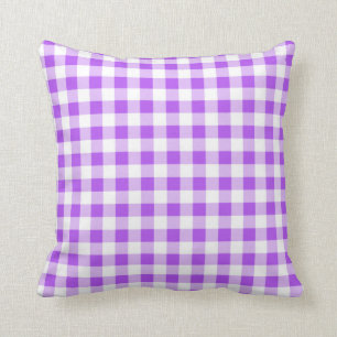 Almofada Teste padrão roxo do guingão
