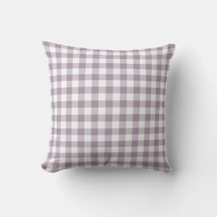 Almofada Teste padrão roxo e branco do guingão