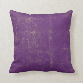 Almofada Teste padrão Textured violeta roxo do Grunge