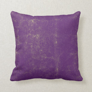 Almofada Teste padrão Textured violeta roxo do Grunge