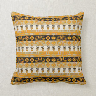 Almofada teste padrão tribal africano étnico das listras