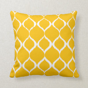 Almofada Teste padrão tribal geométrico amarelo dourado d