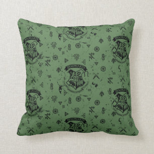 Almofada Teste padrão verde de HOGWARTS™