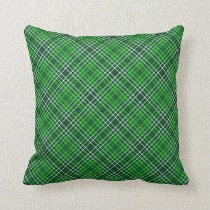 Almofada Teste padrão verde escuro & de Forest Green da