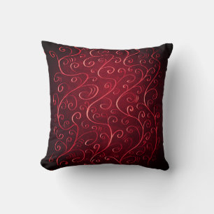 Almofada Teste padrão vermelho Textured elegante lunático
