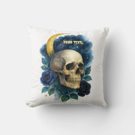 Almofada Testemunha Ética Gótica Floral de Halloween Creepy