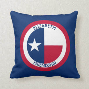 Almofada Texas estrela solitária a bandeira personalizada