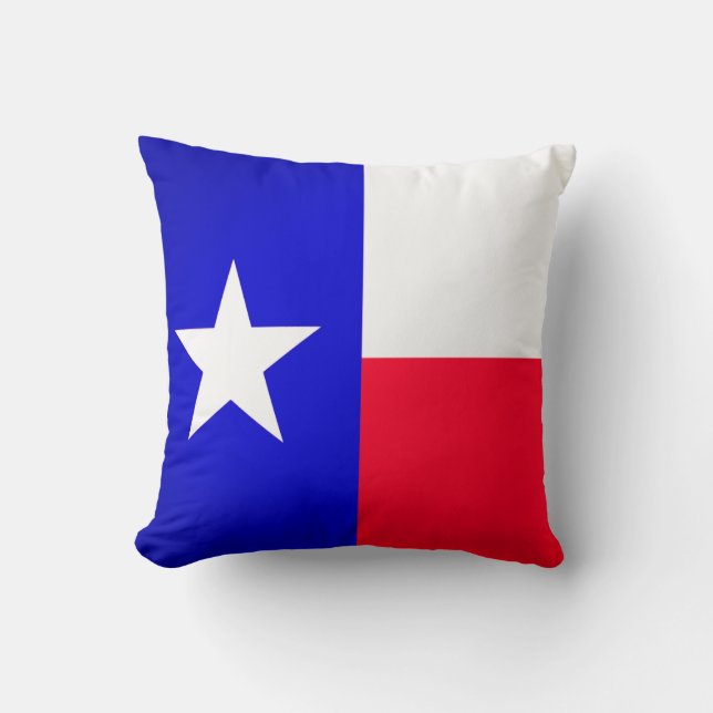 Almofada Texas Flag e Bluebonnets (Frente)