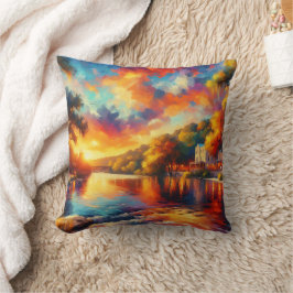Almofada "Texas Hill Country: River Sunset"