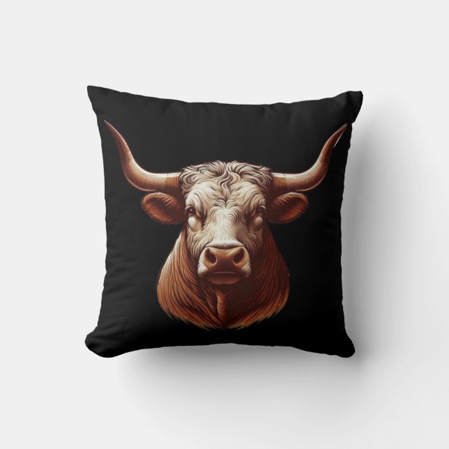 Almofada Texas Longhorn (Frente)
