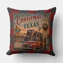Almofada Texas Route 66 Casa de Natal