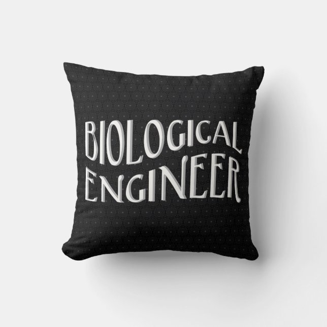 Almofada Texto de Engenheiro Biológico (Frente)